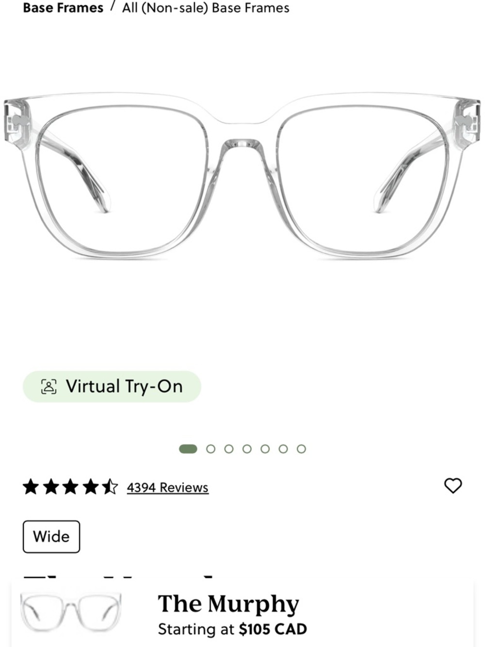 The Murphy Clear Frames